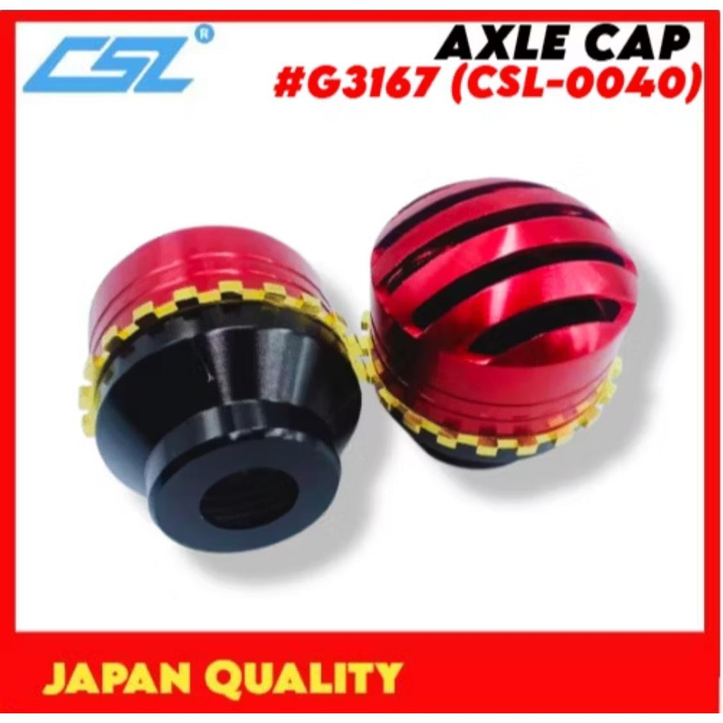 CSL UNIVERSAL AXLE CAP FOR MOTORCYCLE #G3167 CSL-0040