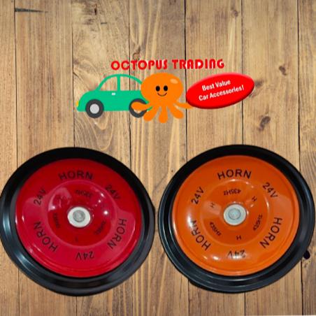 Truck horns 24V Pair with High & Low tones. Super loud & clear, HD & Water proof