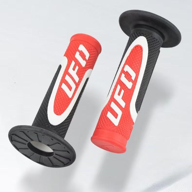 CSL UFO Handle Grips for Motorcycles #2704-1 - Stylish & Functional in 5 Colors Red Blue Yellow Green Orange