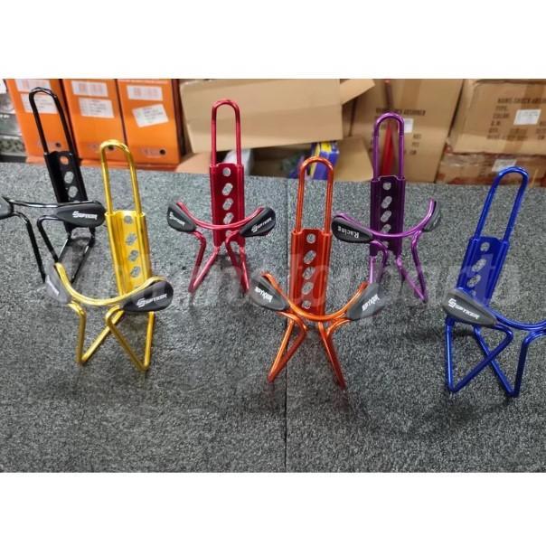 CSL Stainless Steel Bottle Holder for Motorcycle #G2303 - Fits Most Water Jugs and Bottles - Multiple Color Choices