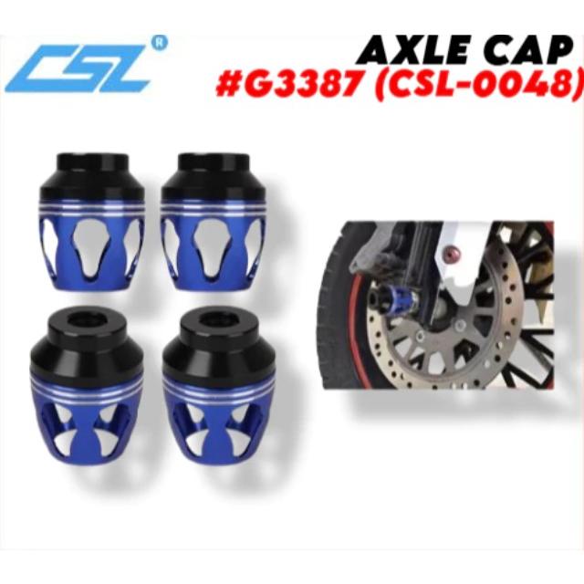 CSL UNIVERSAL AXLE CAP FOR MOTORCYCLE #G3387 CSL-0048