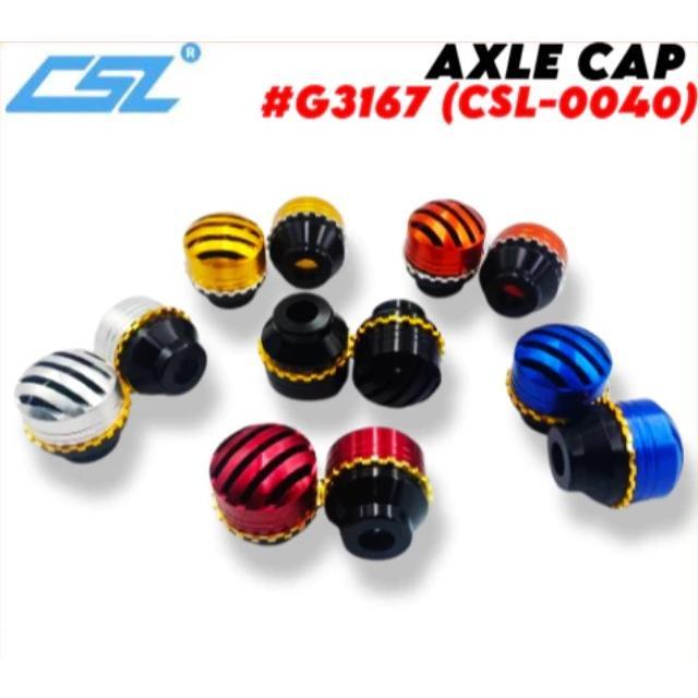 CSL UNIVERSAL AXLE CAP FOR MOTORCYCLE #G3167 CSL-0040