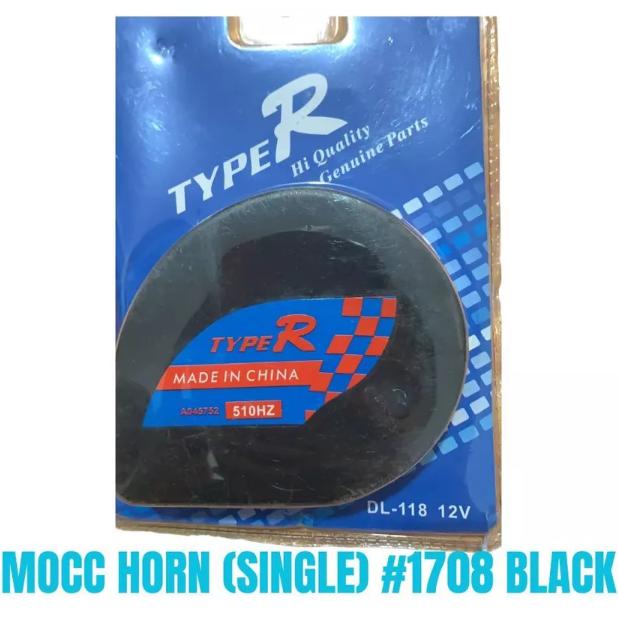 CSL MOCC HORN (SINGLE) #1708 BLACK Durable High Quality Single Horn Small but Terrible for Inquiry Made in China