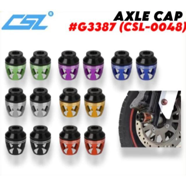 CSL UNIVERSAL AXLE CAP FOR MOTORCYCLE #G3387 CSL-0048