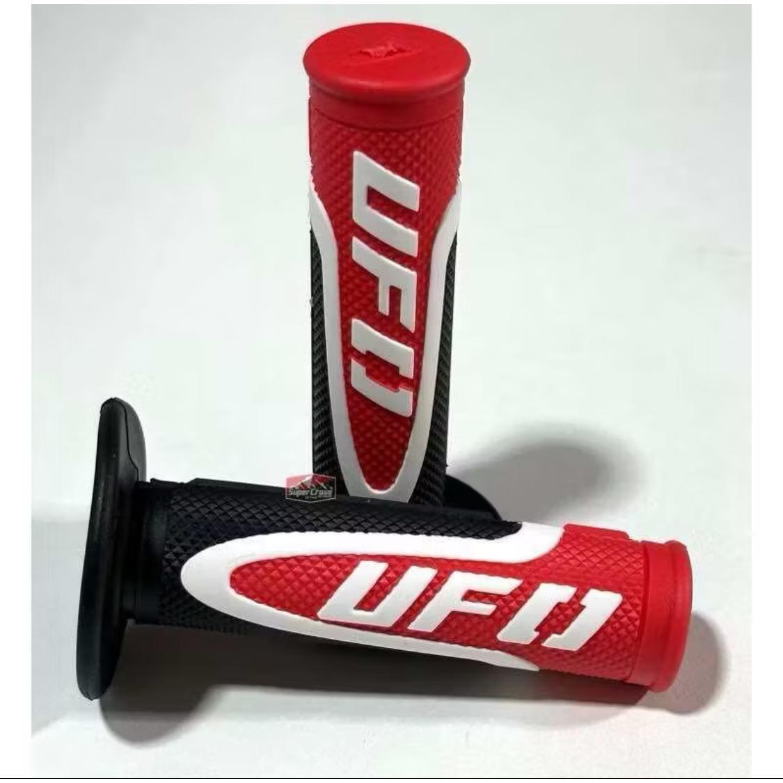 CSL UFO Handle Grips for Motorcycles #2704-1 - Stylish & Functional in 5 Colors Red Blue Yellow Green Orange