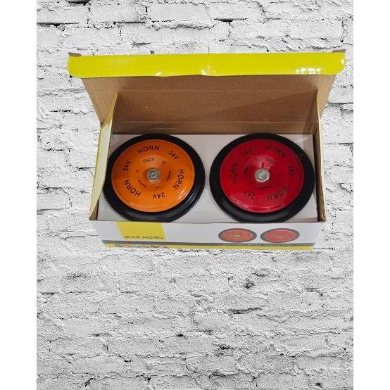 Truck horns 24V Pair with High & Low tones. Super loud & clear, HD & Water proof