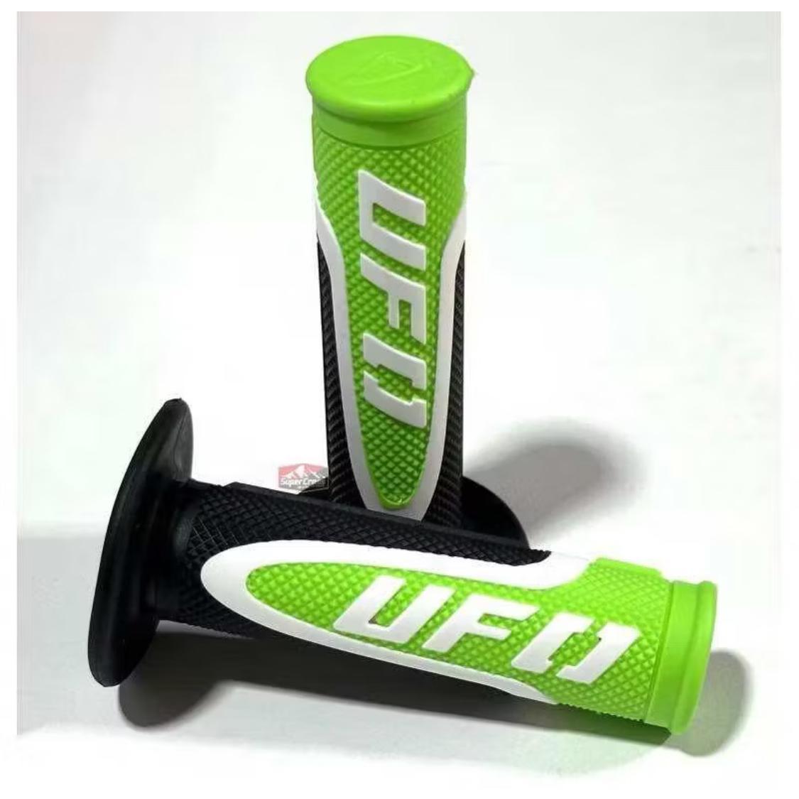 CSL UFO Handle Grips for Motorcycles #2704-1 - Stylish & Functional in 5 Colors Red Blue Yellow Green Orange