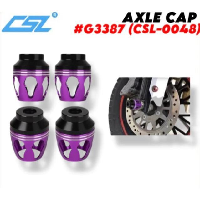 CSL UNIVERSAL AXLE CAP FOR MOTORCYCLE #G3387 CSL-0048